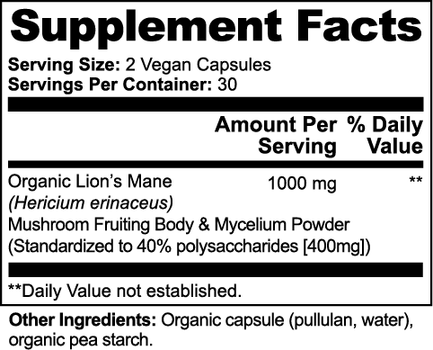 Lion's Mane Mushroom Capsules