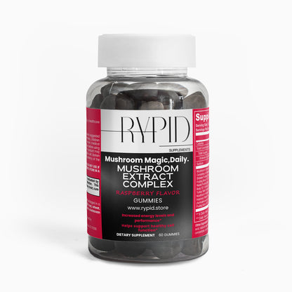 Mushroom Extract Complex Rasberry Flavor Gummies