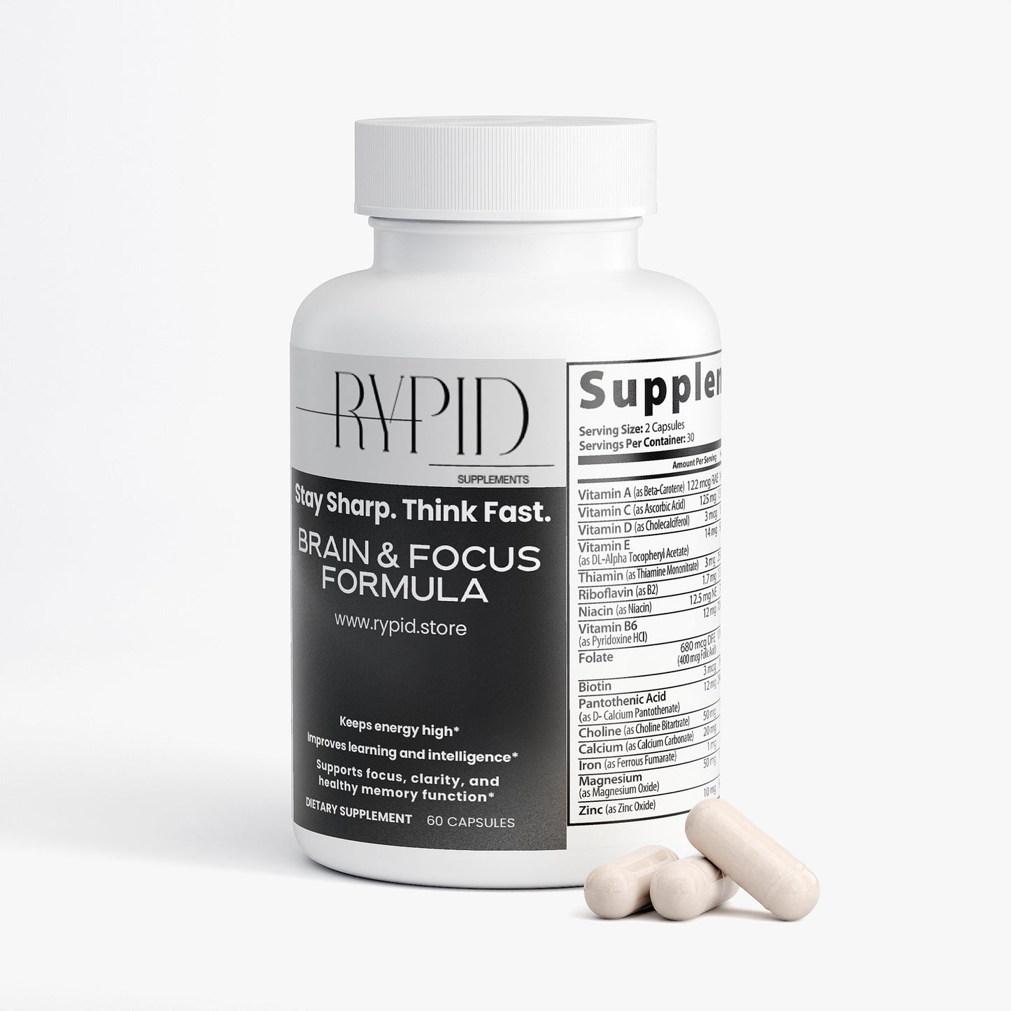 Brain & Focus Formula Capsules