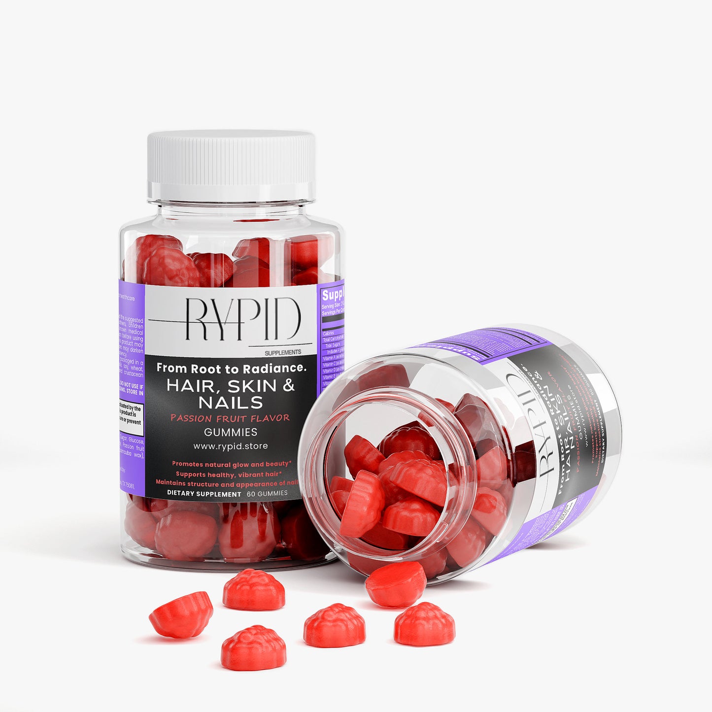 Hair, Skin & Nails (Passion Fruit Flavor) Gummies